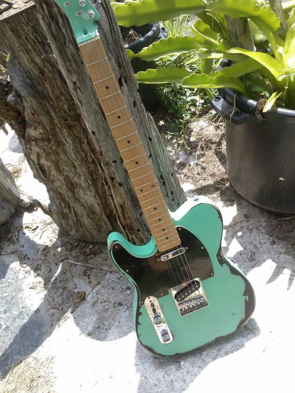 Seafoam Green Telecaster® Remodeled by SixKiller - Image 3