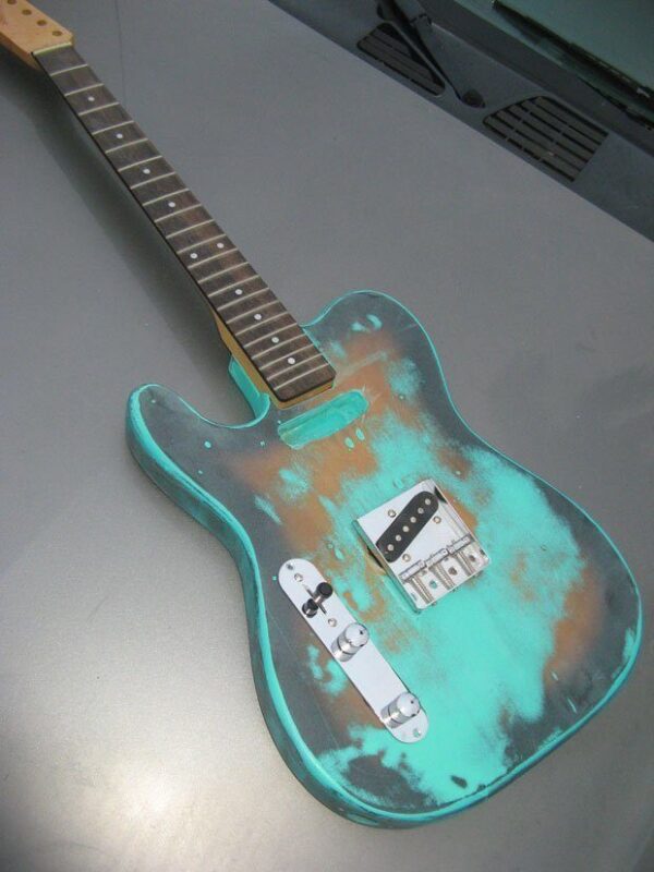 Extreme Heavily Worn Seafoam Green Telecaster®