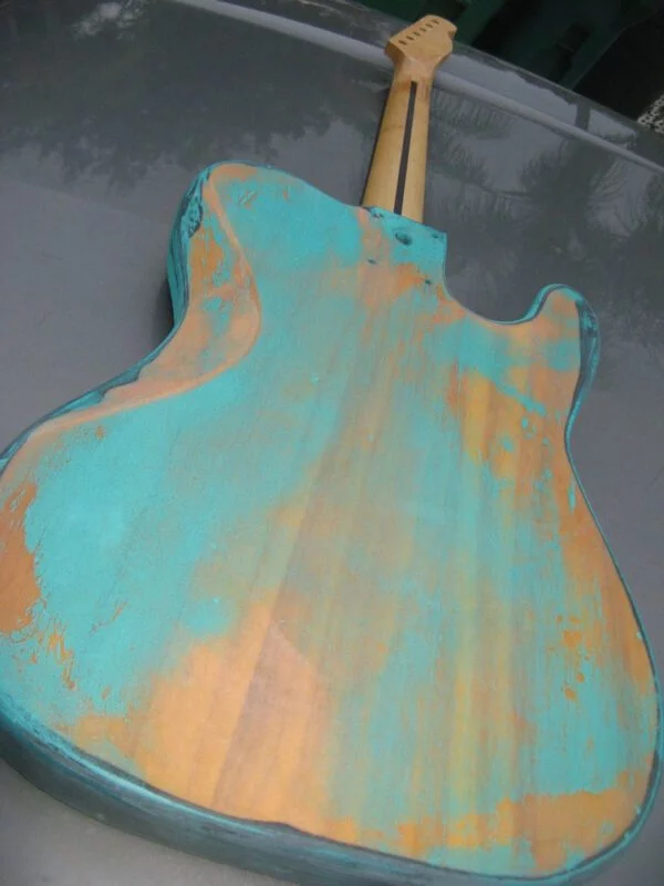 Extreme Heavily Worn Seafoam Green Telecaster® - Image 6
