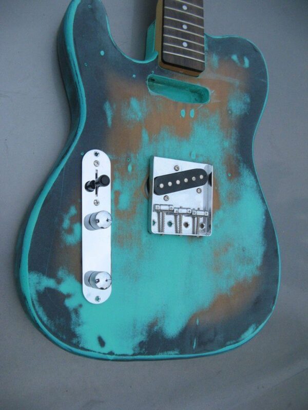 Extreme Heavily Worn Seafoam Green Telecaster® - Image 3