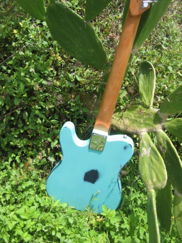 back of Sonic Blue Relic Telecaster