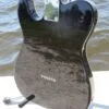 close-up of back body in black